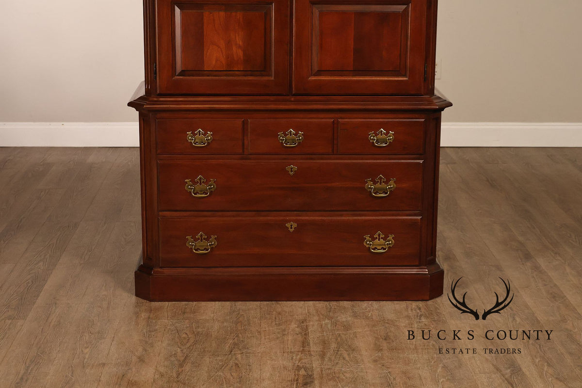 Pennsylvania House Chippendale Style Cherry Armoire