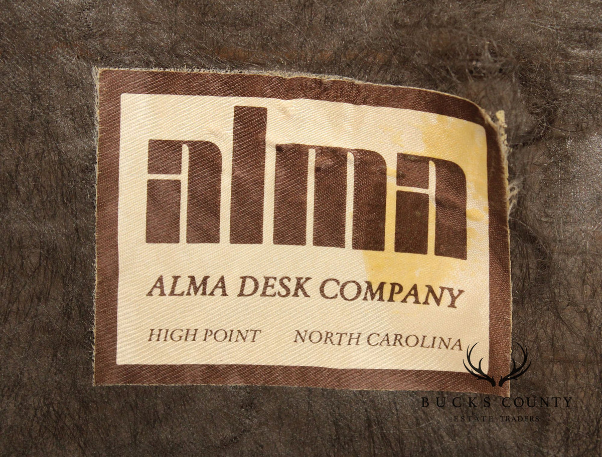 Alma Desk Company Mid Century Modern Walnut Armchair