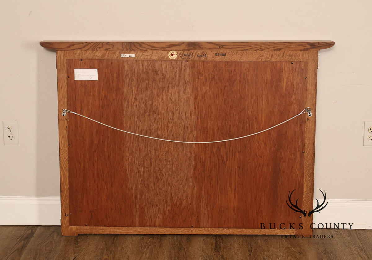 Stickley Mission Collection Oak Wall Mirror