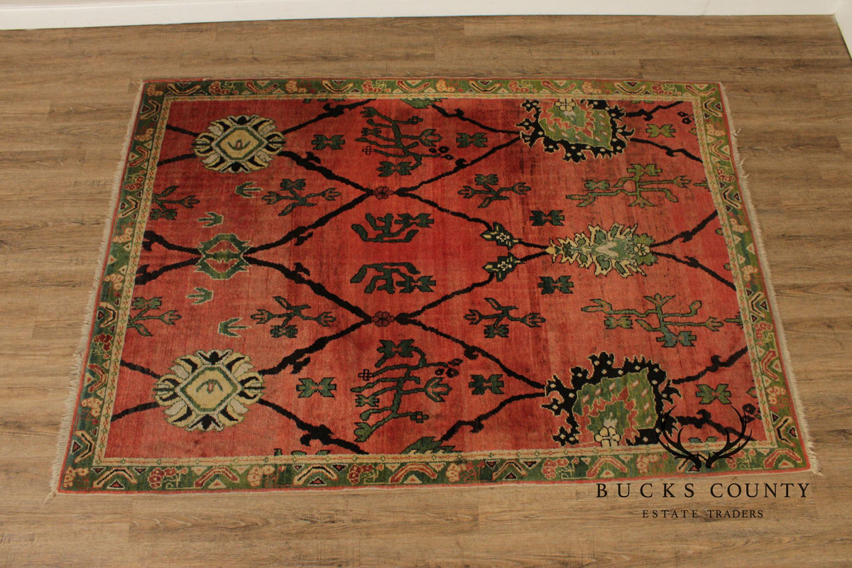 Khotan Style Hand Knotted Wool Area Rug 6'x 9'