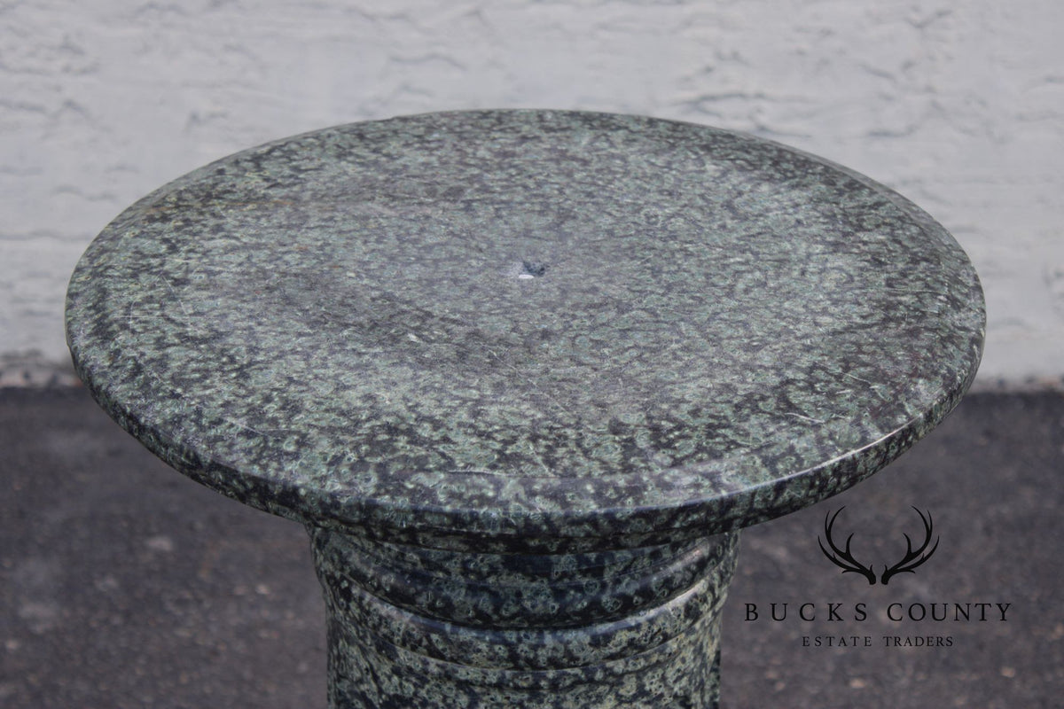 Vintage Carved Granite Pedestal Column