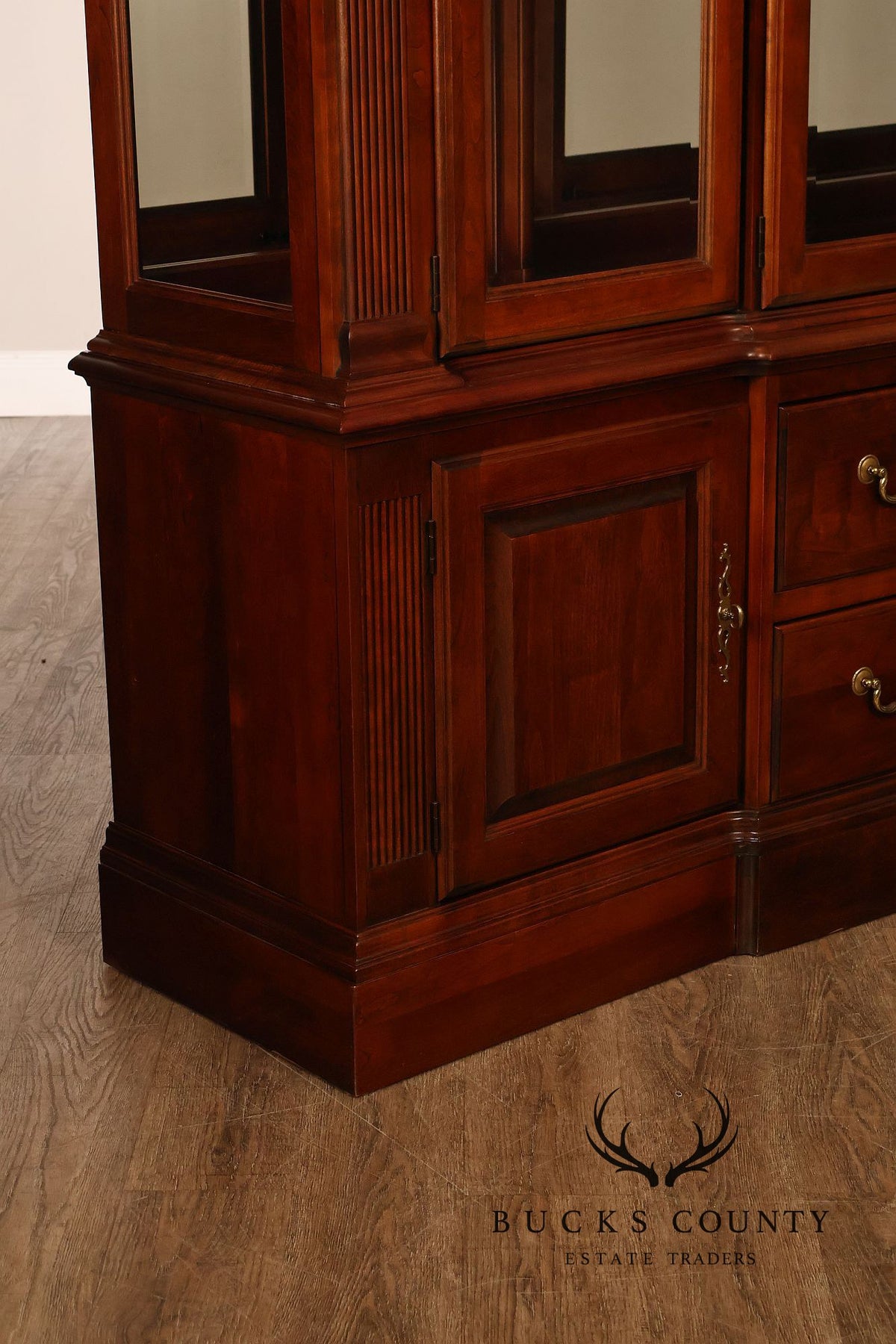 Pennsylvania House Georgian Revival Cherry Lighted Cherry China Cabinet