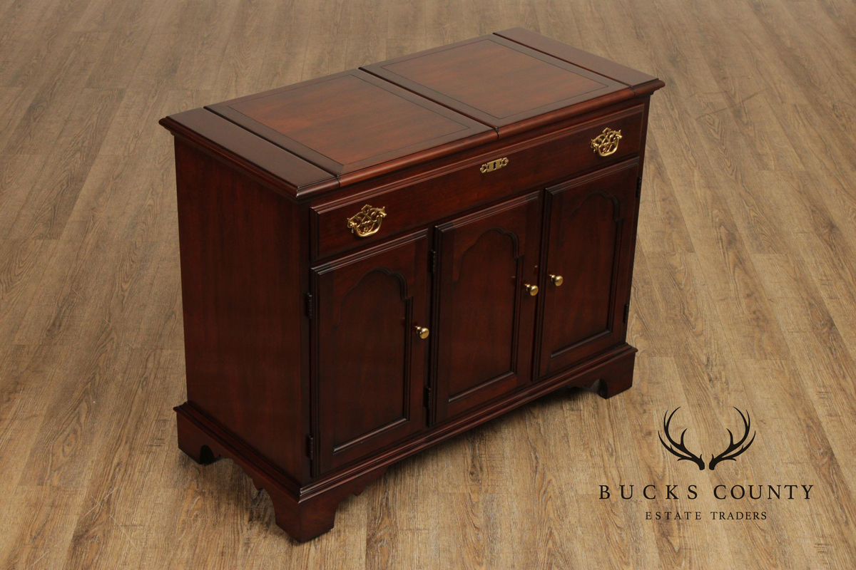 Statton Georgian Style Cherry Flip Top Server