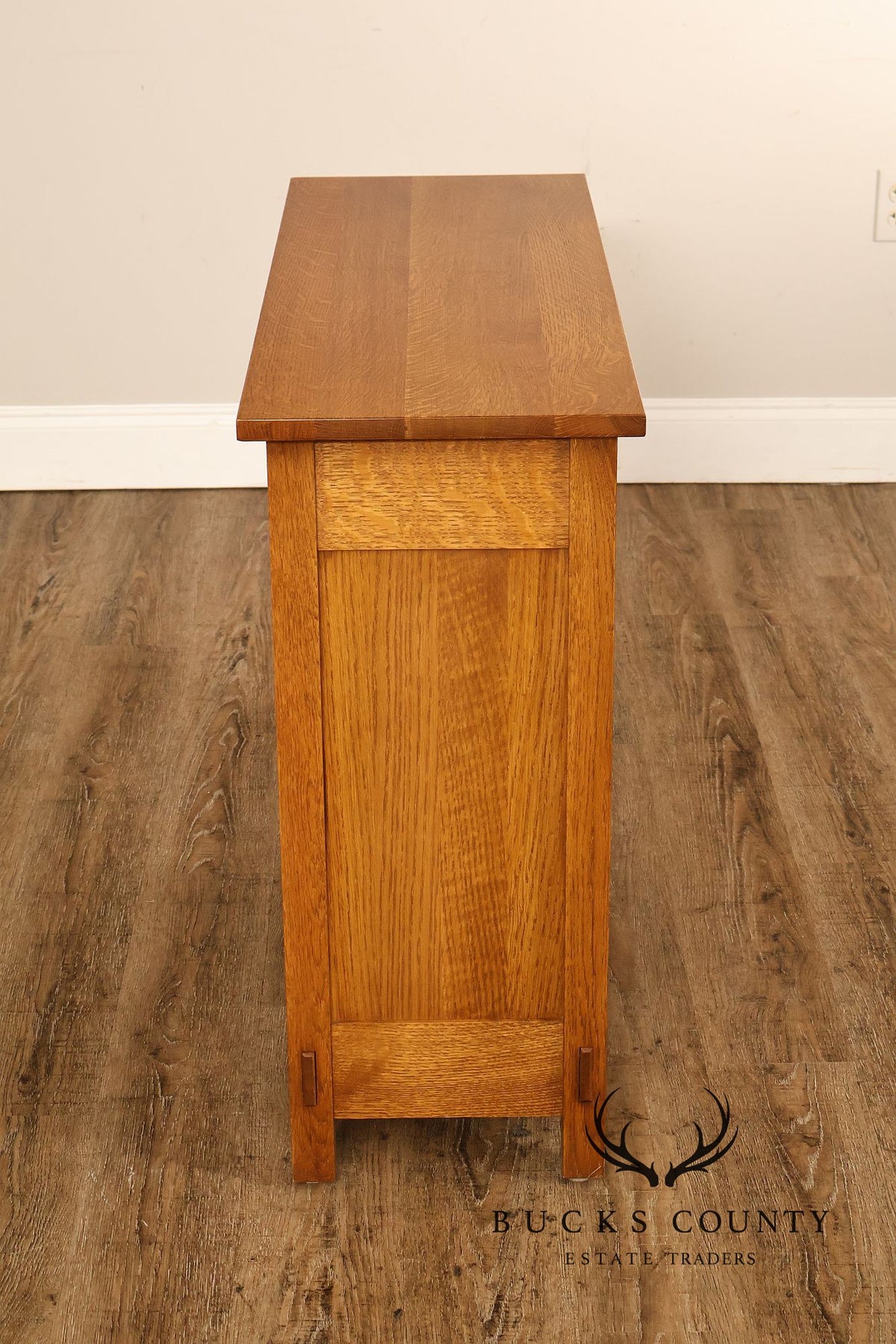 Stickley Mission Collection Harvey Ellis Inlay Oak Small Cabinet