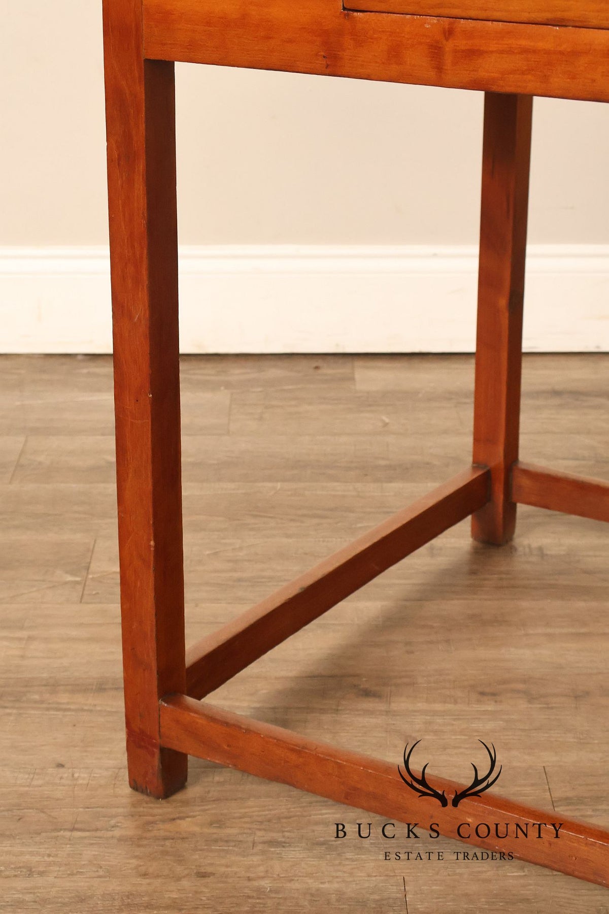 Antique Early American Plank Top Tavern Table