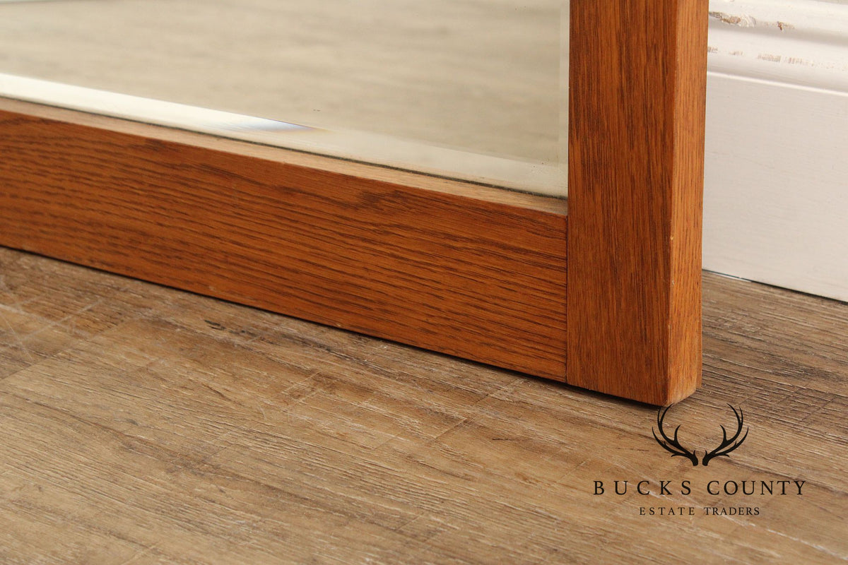 Lane Brutalist Oak Wall Mirror