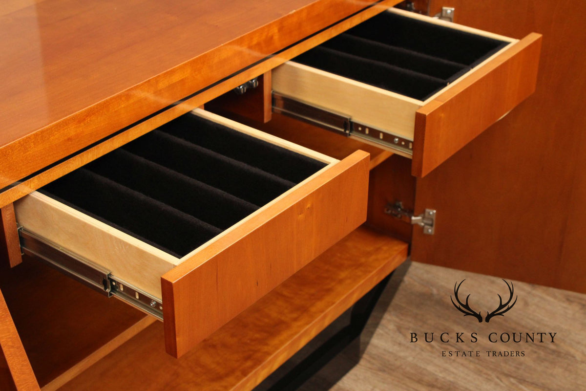 Postmodern Custom Quality Cherry Credenza Sideboard