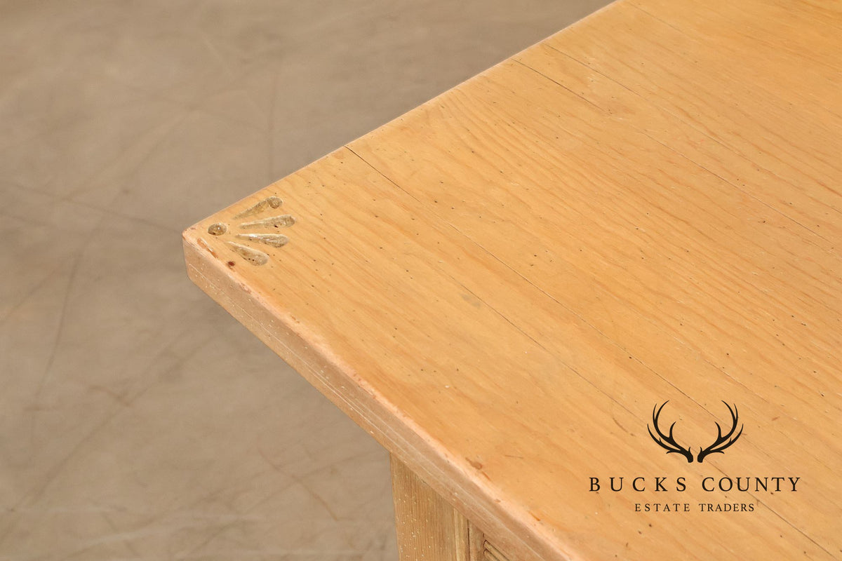 Southwest Style Cerused Pine Dining Table