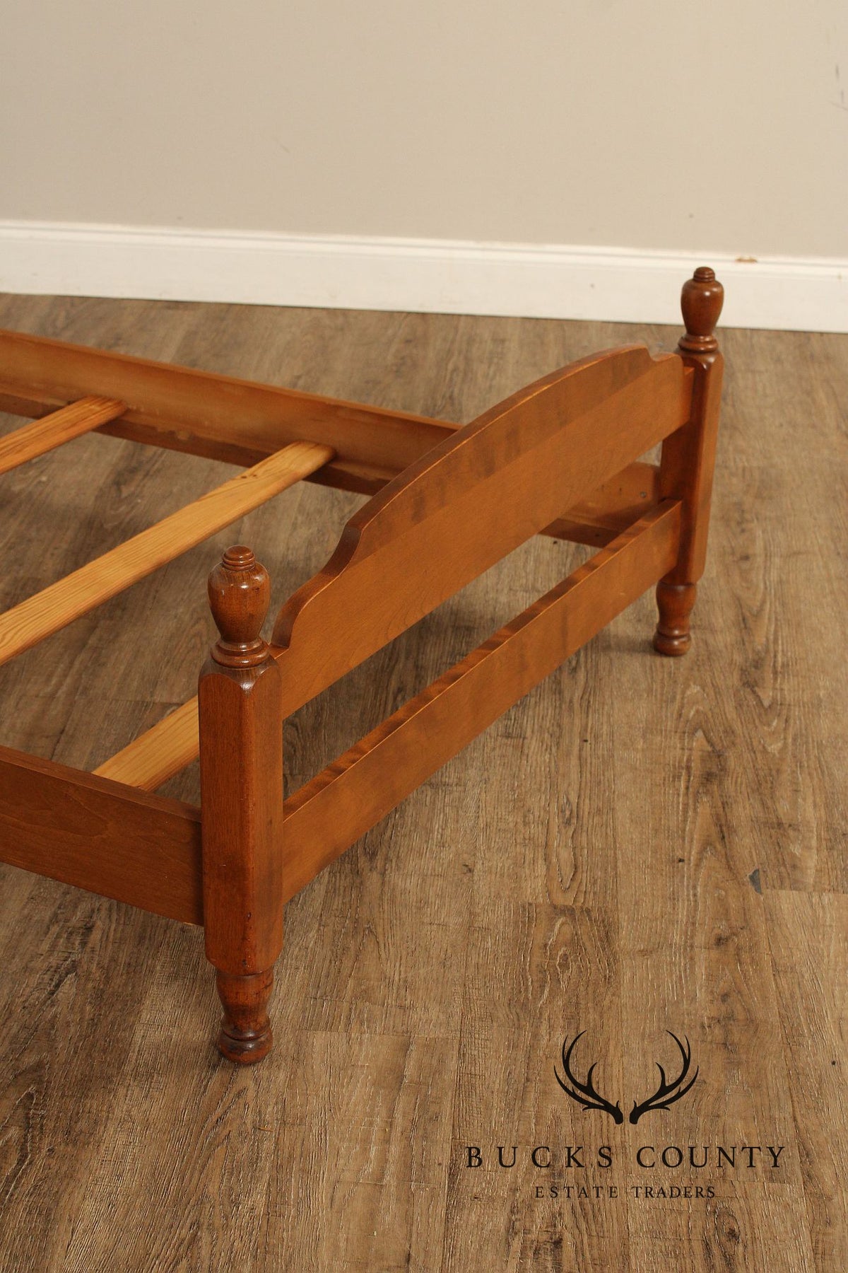 Ethan Allen Vintage Pair Of Maple Twin Size Beds