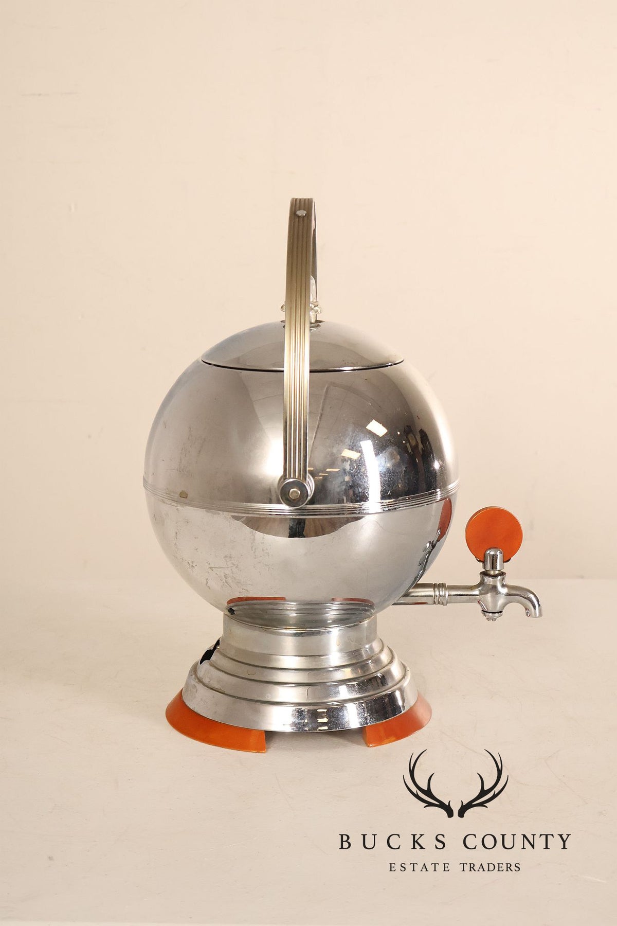 Manning-Bowman Chrome and Bakelite Coffee Percolator