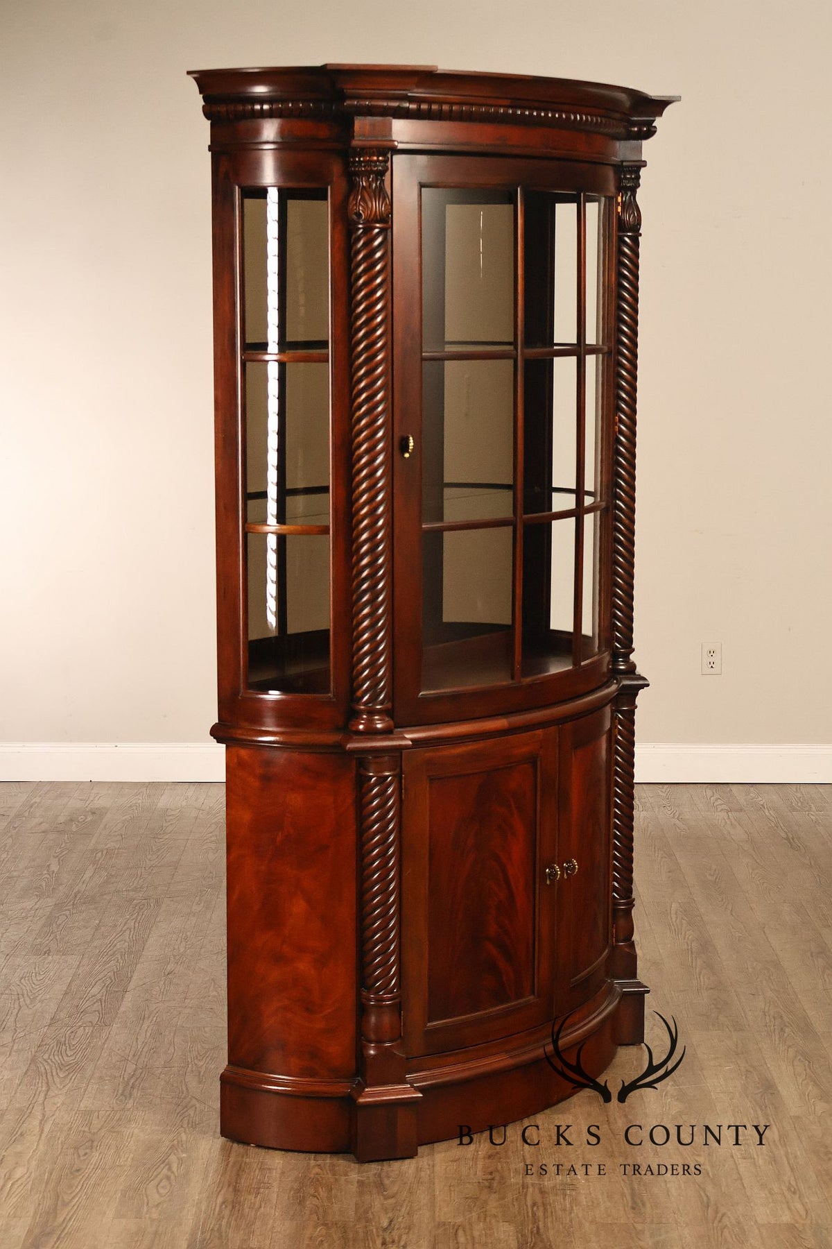 Henredon Regency Style Mahogany China Cabinet