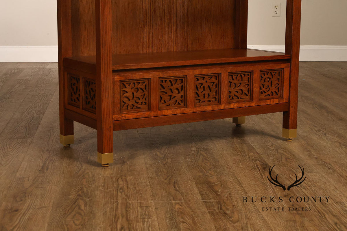 Stickley Surrey Hills Pair of Oak Bookcases