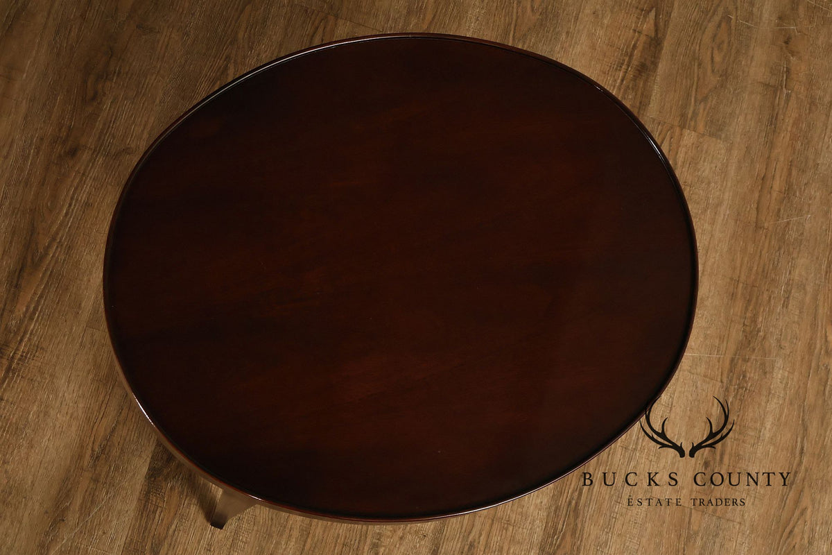 Barbara Barry For Baker Pair of Mahogany Side Tables