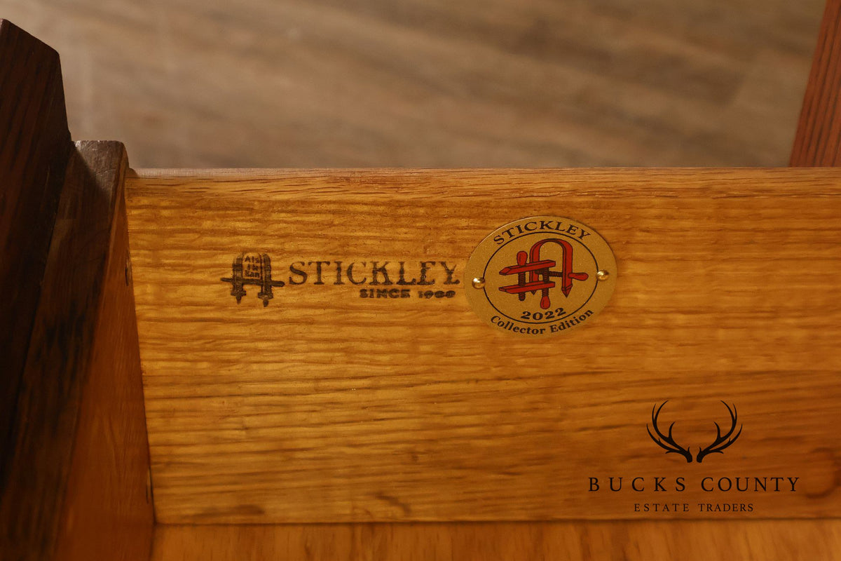 Stickley Surrey Hills Pair of Oak Bookcases