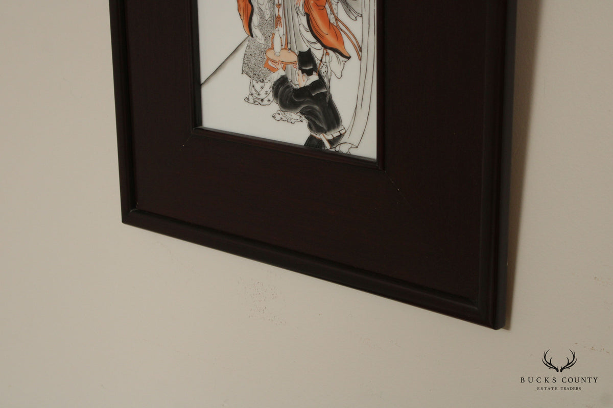 Chinese Painted Porcelain Portrait of Yang Xianfei