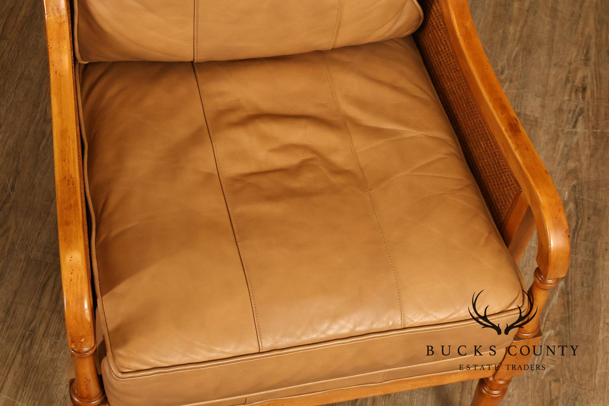 Tommy Bahama Pair of Caned Armchairs