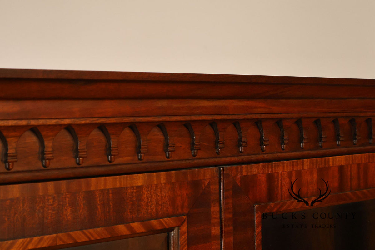 Councill Craftsmen Mahogany Breakfront China Cabinet