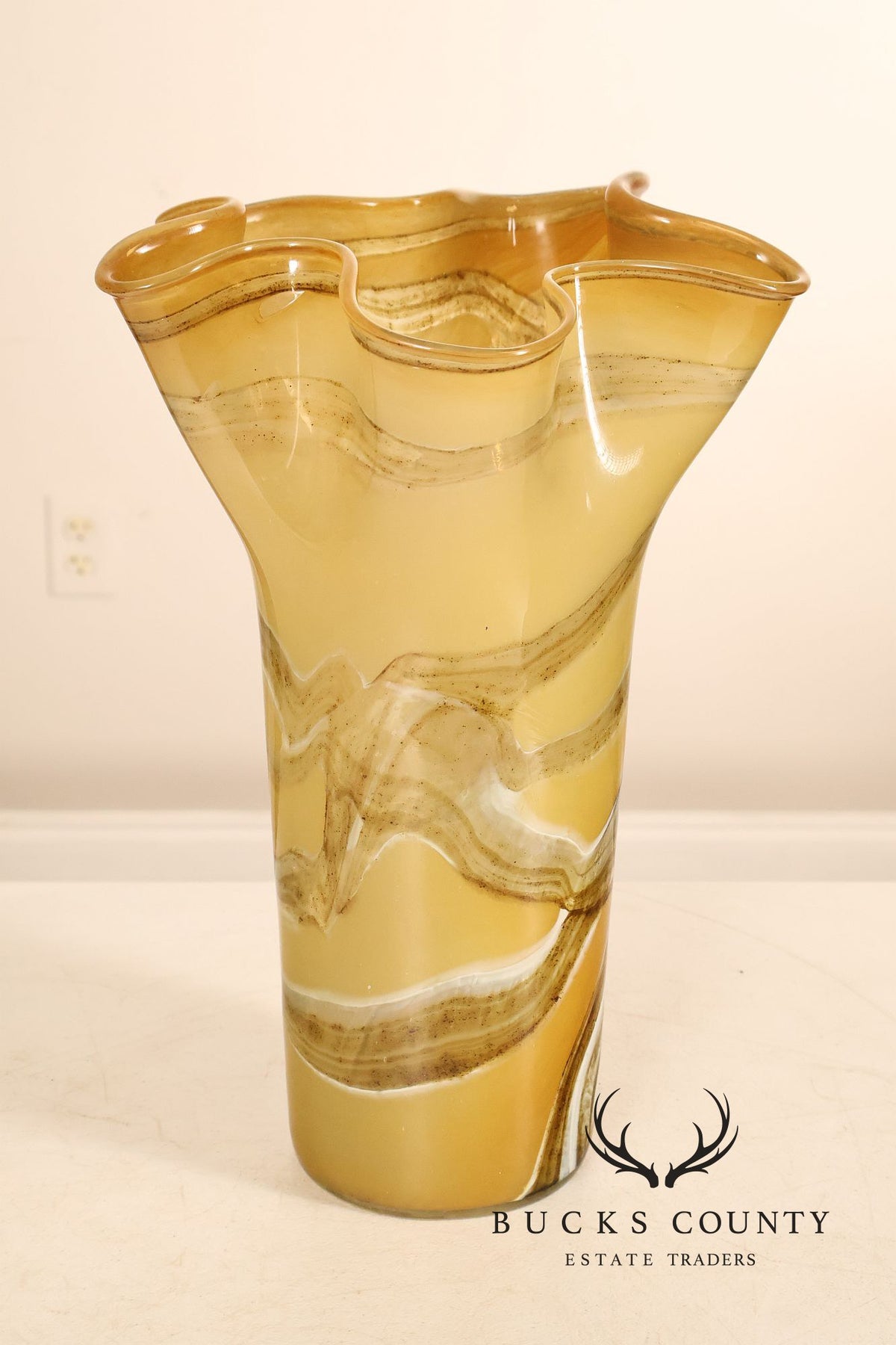 Murano Hand-Blown Glass Vase