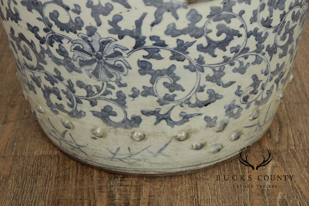 Chinese Blue and White Porcelain Garden Seat
