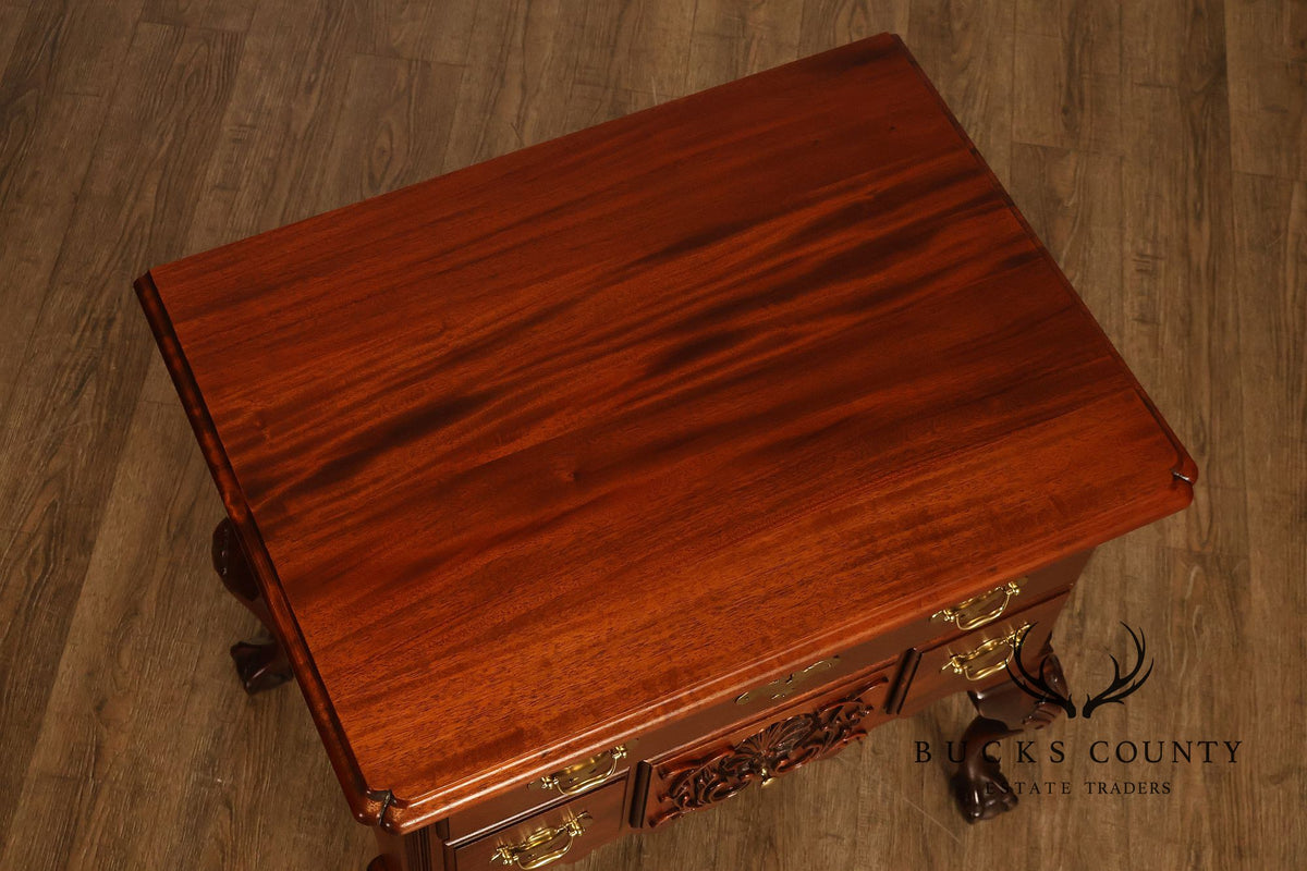 Chippendale Style Bench Made Carved Mahogany Lowboy