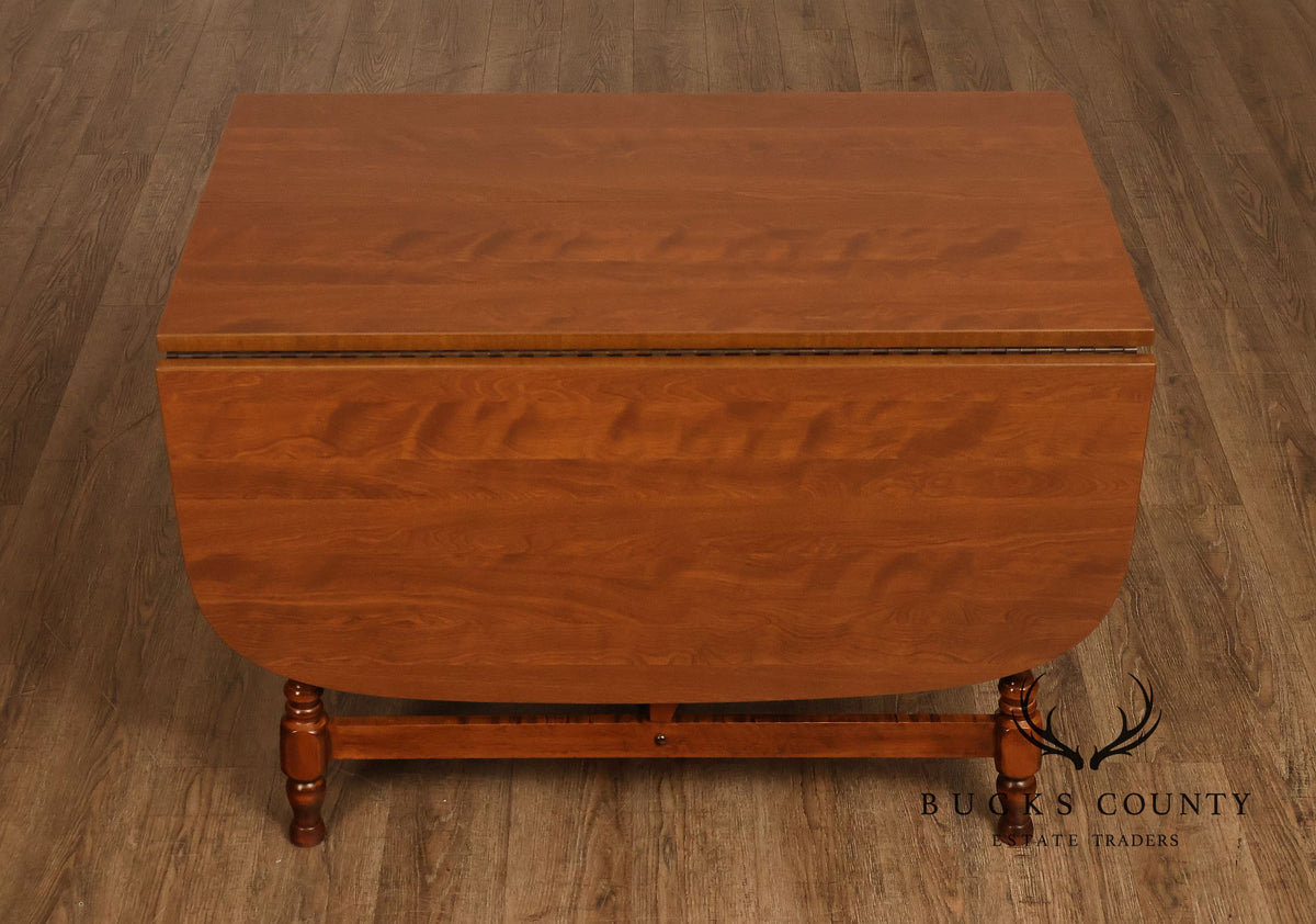 Traditional Maple Expandable Drop Leaf Gateleg Dining Table