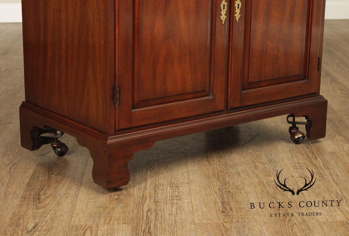 Henkel Harris Georgian Style Mahogany Flip Top Server