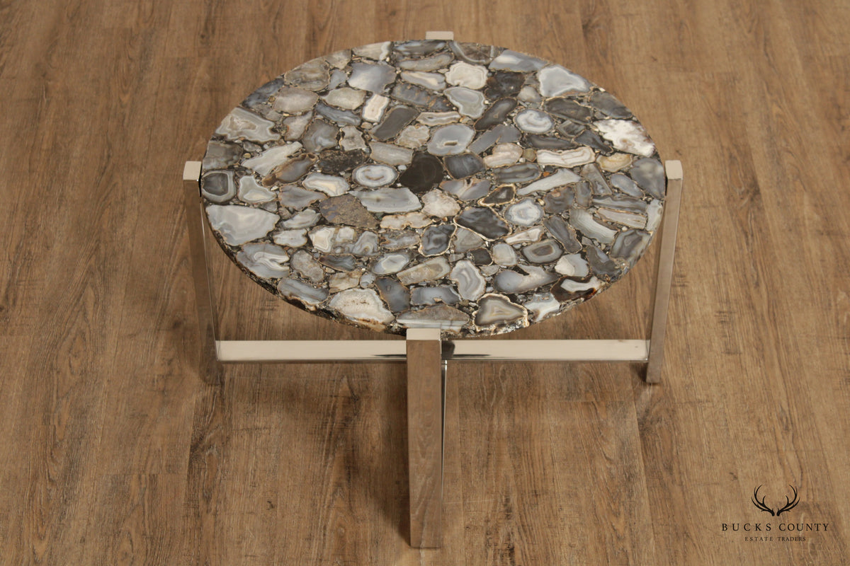 Contemporary Agate Slice Coffee Table