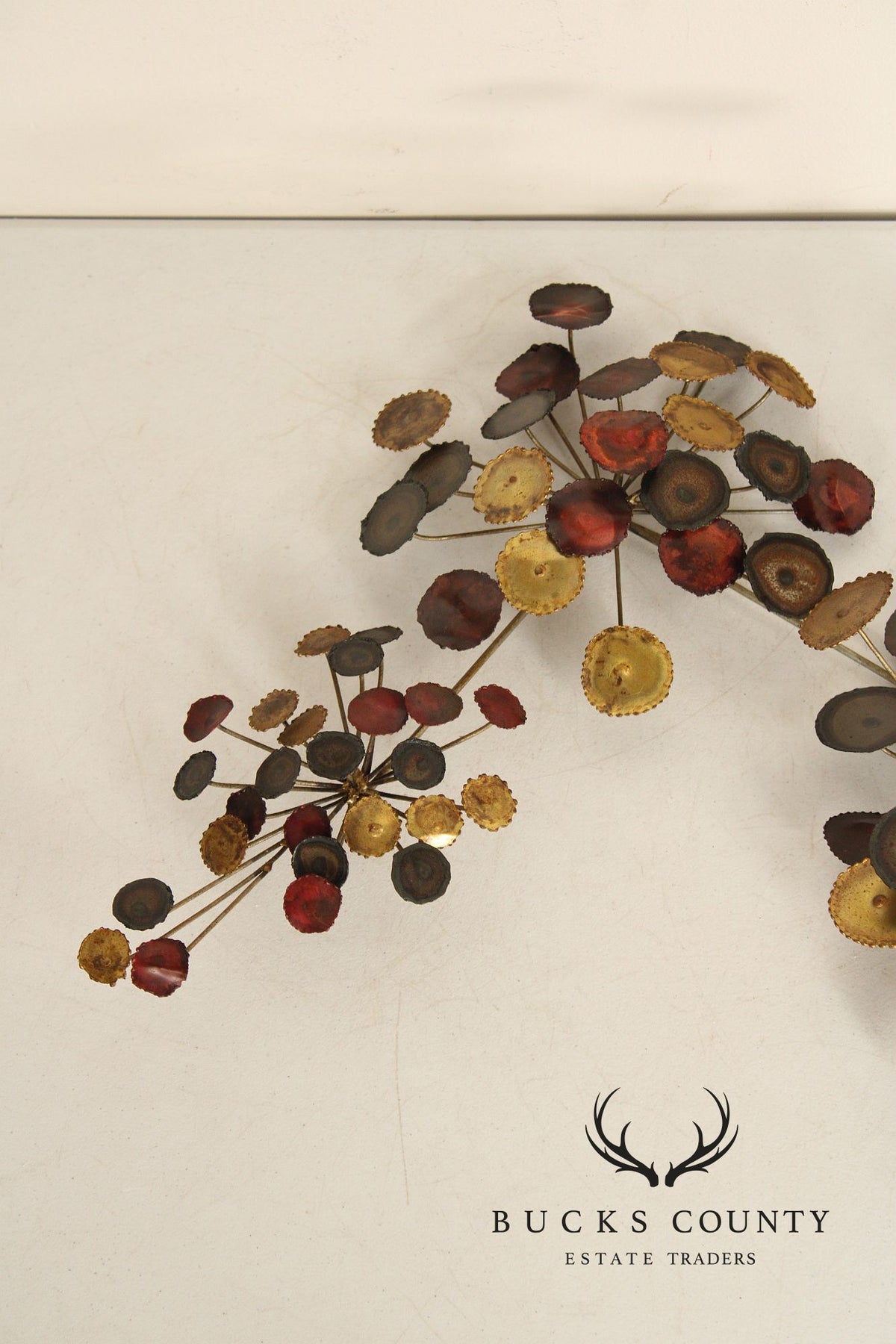Mid Century Modern Brutalist Metal Wall Sculpture