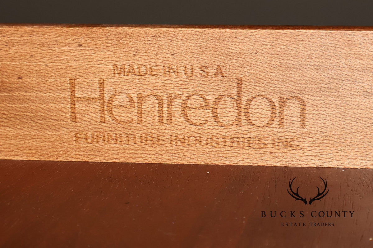 Henredon Historic Natchez Collection Mahogany And Burl Drop Leaf Pembroke Side Table