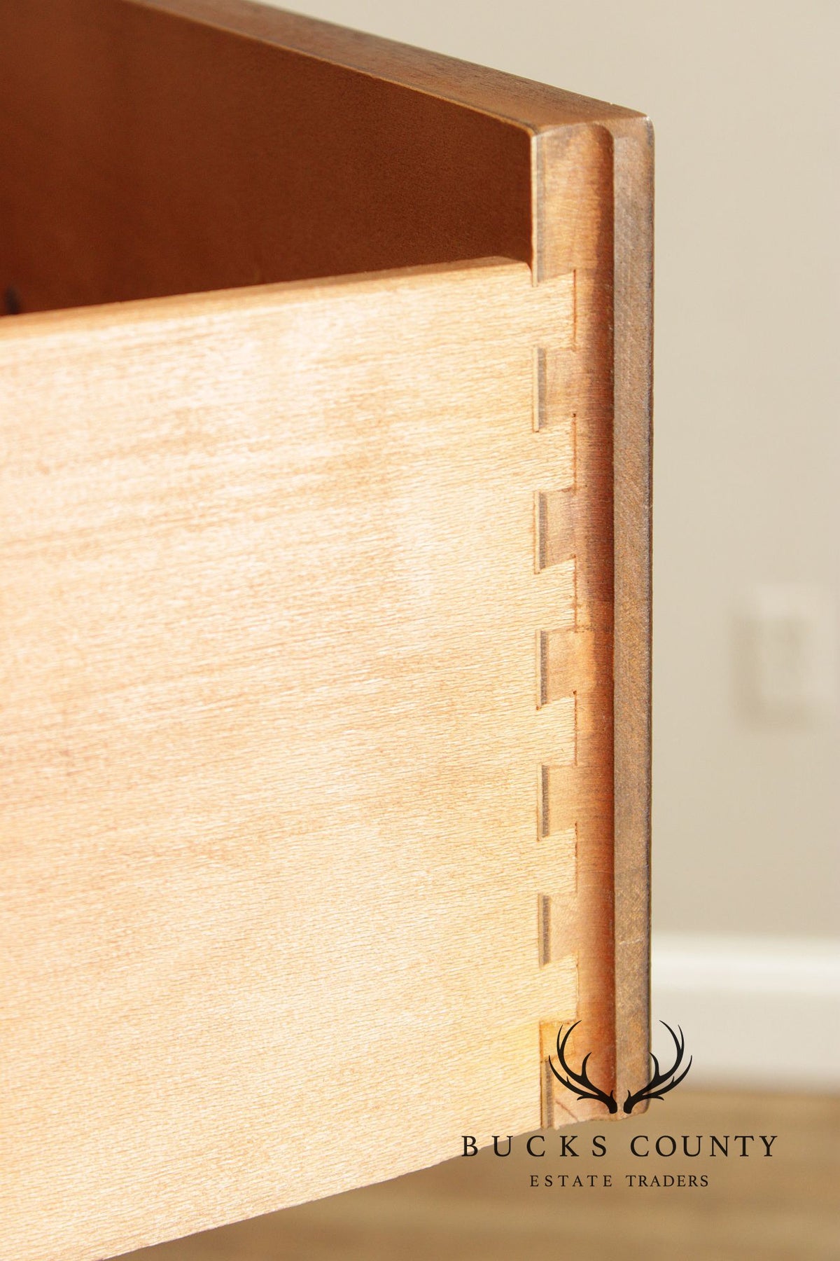 Henredon Artefacts Campaign Style Oak Tall Chest