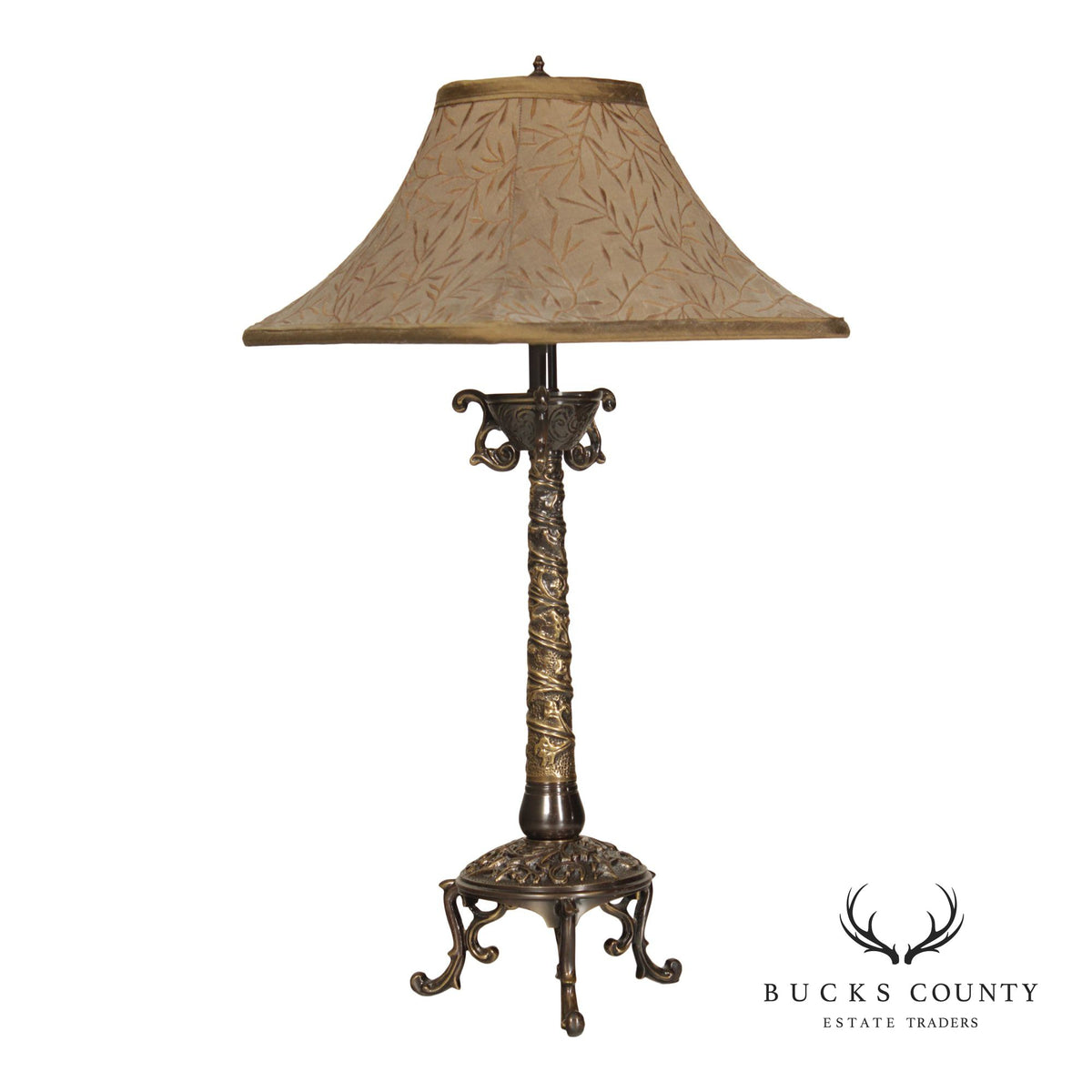 Frederick Cooper Rococo Style Brass Table Lamp