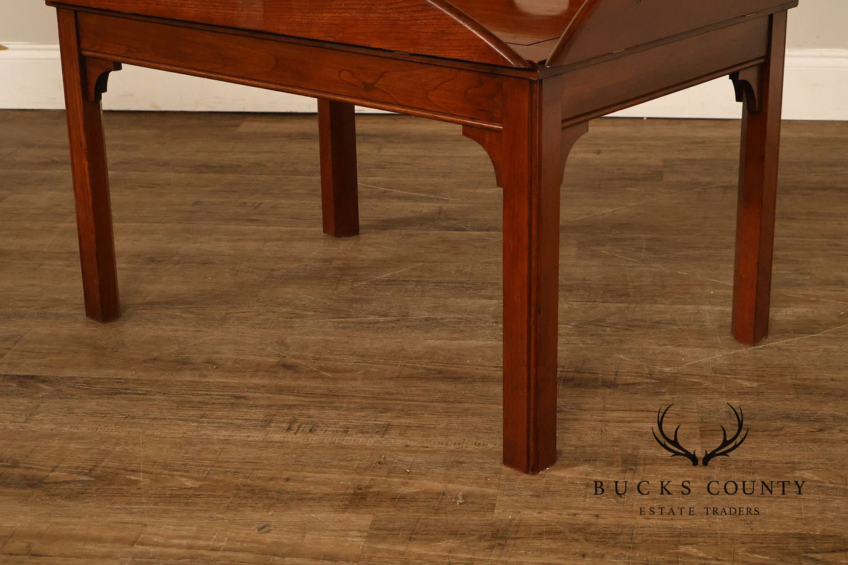 Chippendale Style Cherry Butler's Tray Coffee Table