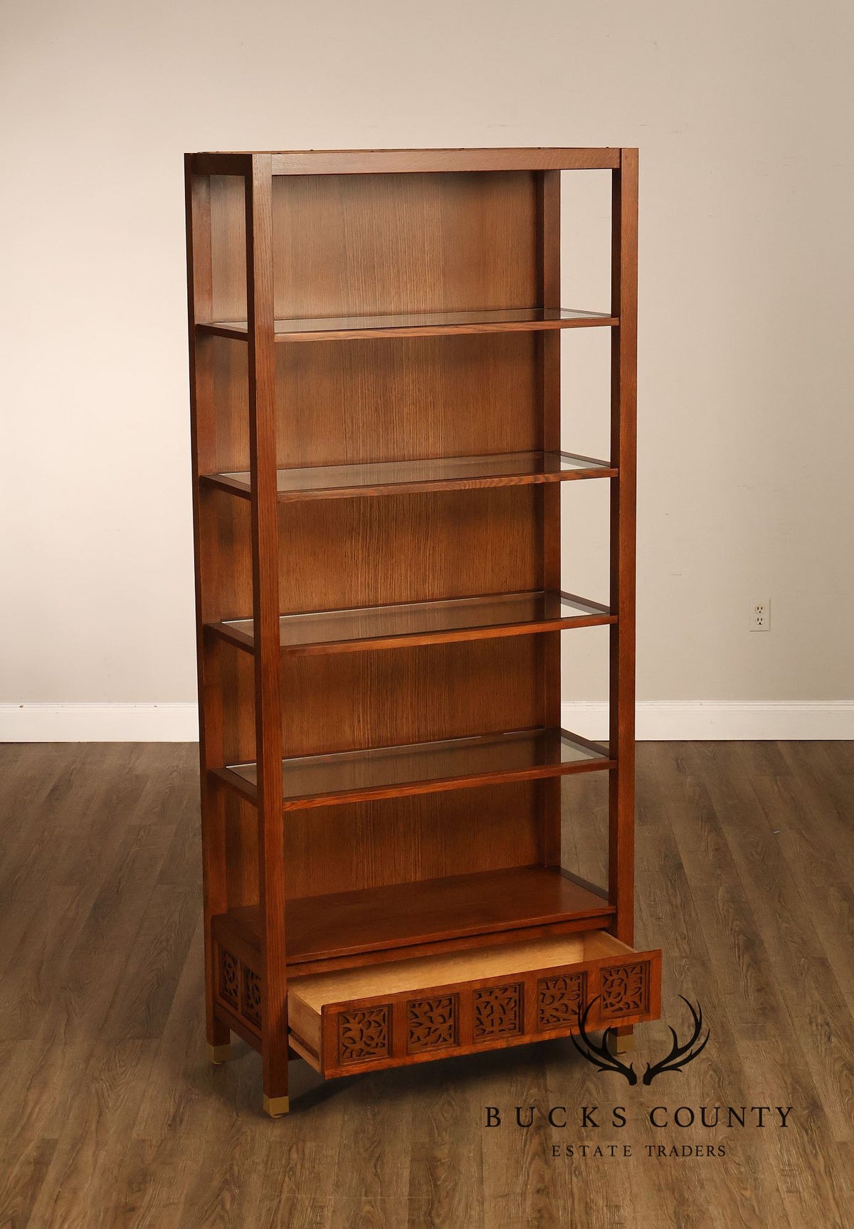 Stickley Surrey Hills Pair of Oak Bookcases