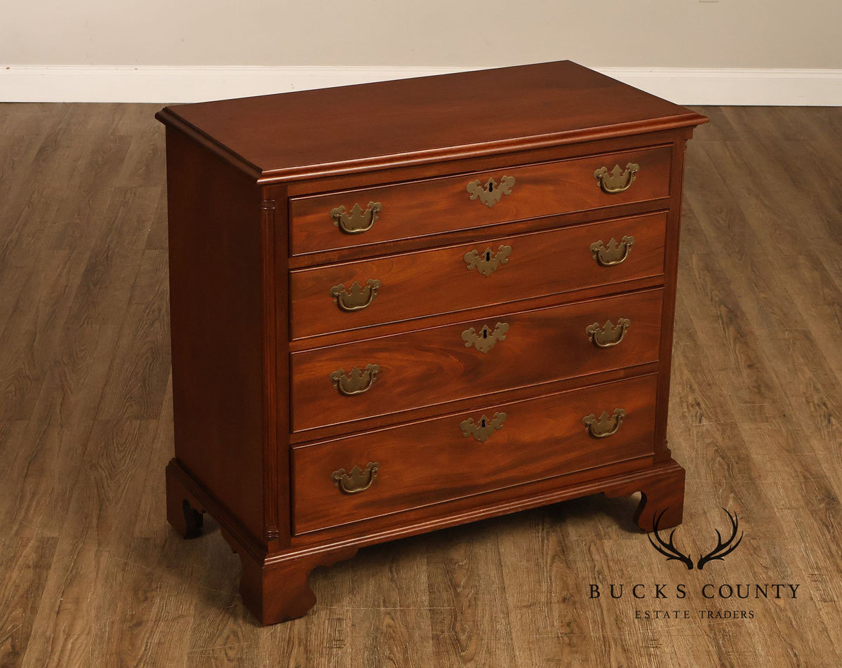 Custom Made 4 Drawer Mahogany Chippendale Style Chest of Drawers