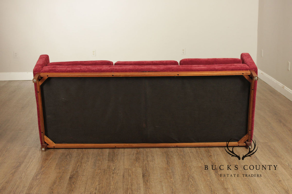 Edward Wormley Attributed Mid-Century Modern Three Cushion Sofa