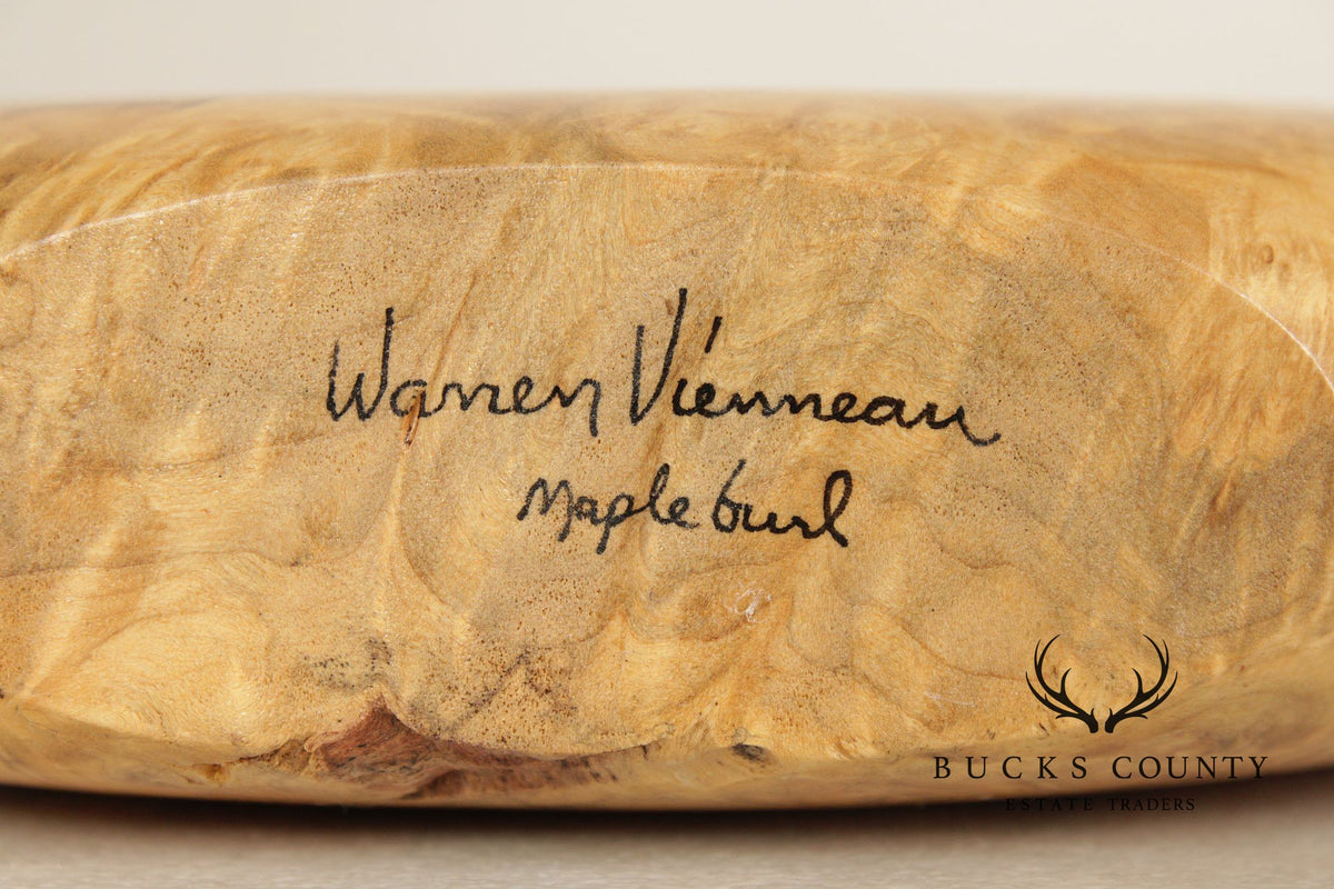 Warren Vienneau Studio Crafted Maple Burl Vase
