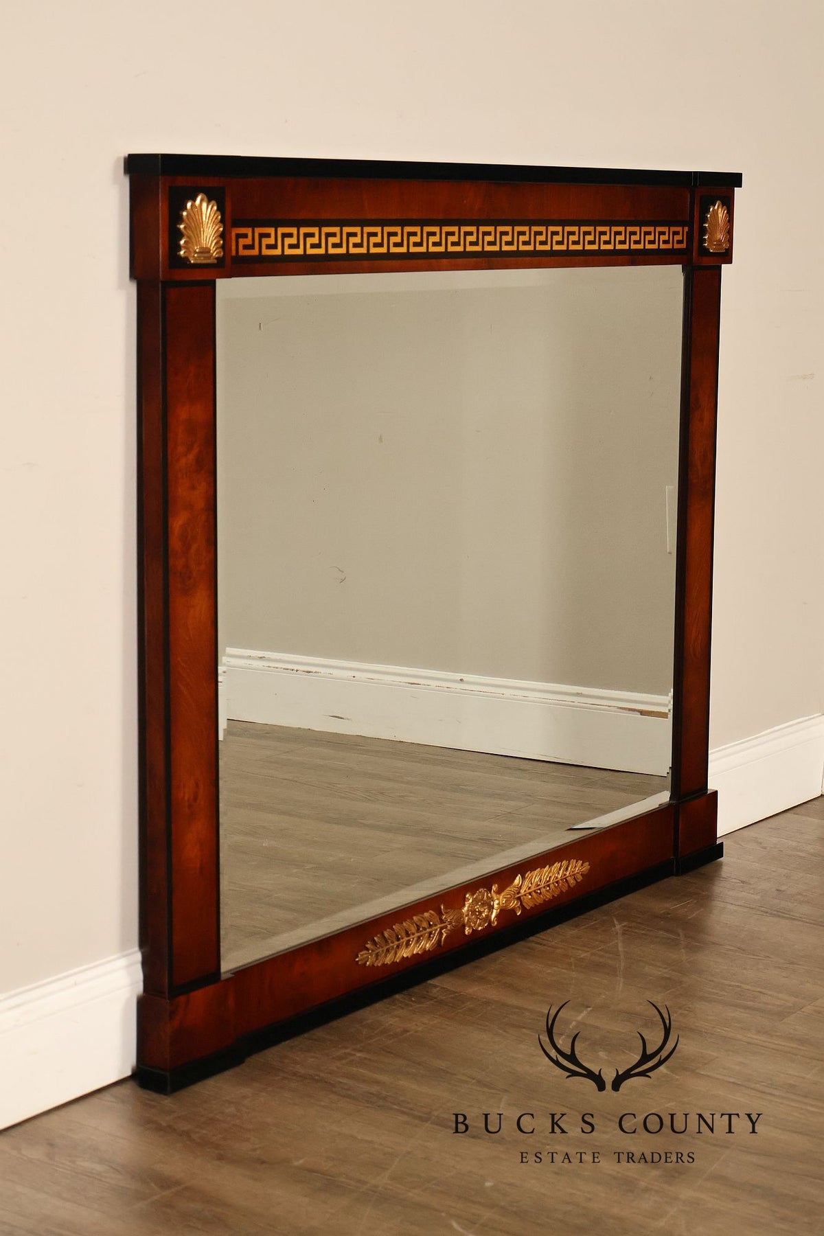 Mariner Fine Furniture Empire Style Mahogany Wall Mirror