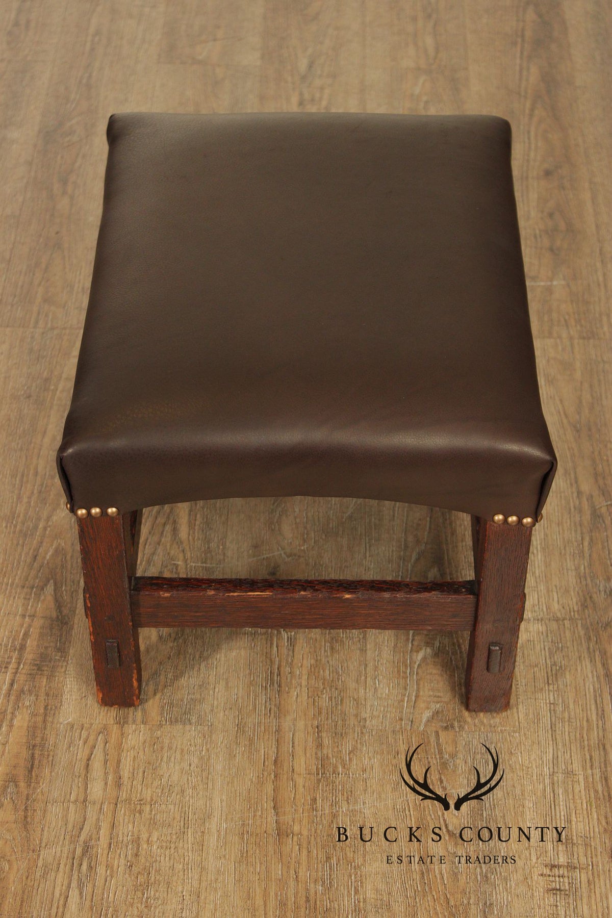 Antique Mission Oak Footstool