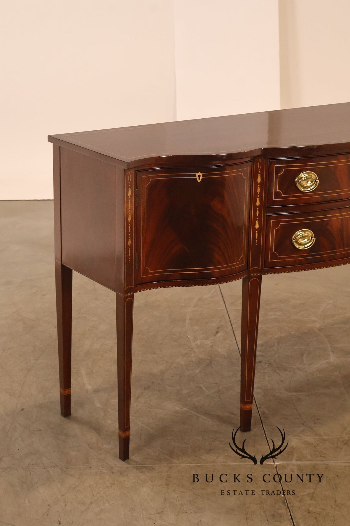 Stickley Federal Style Inlaid Mahogany Sideboard