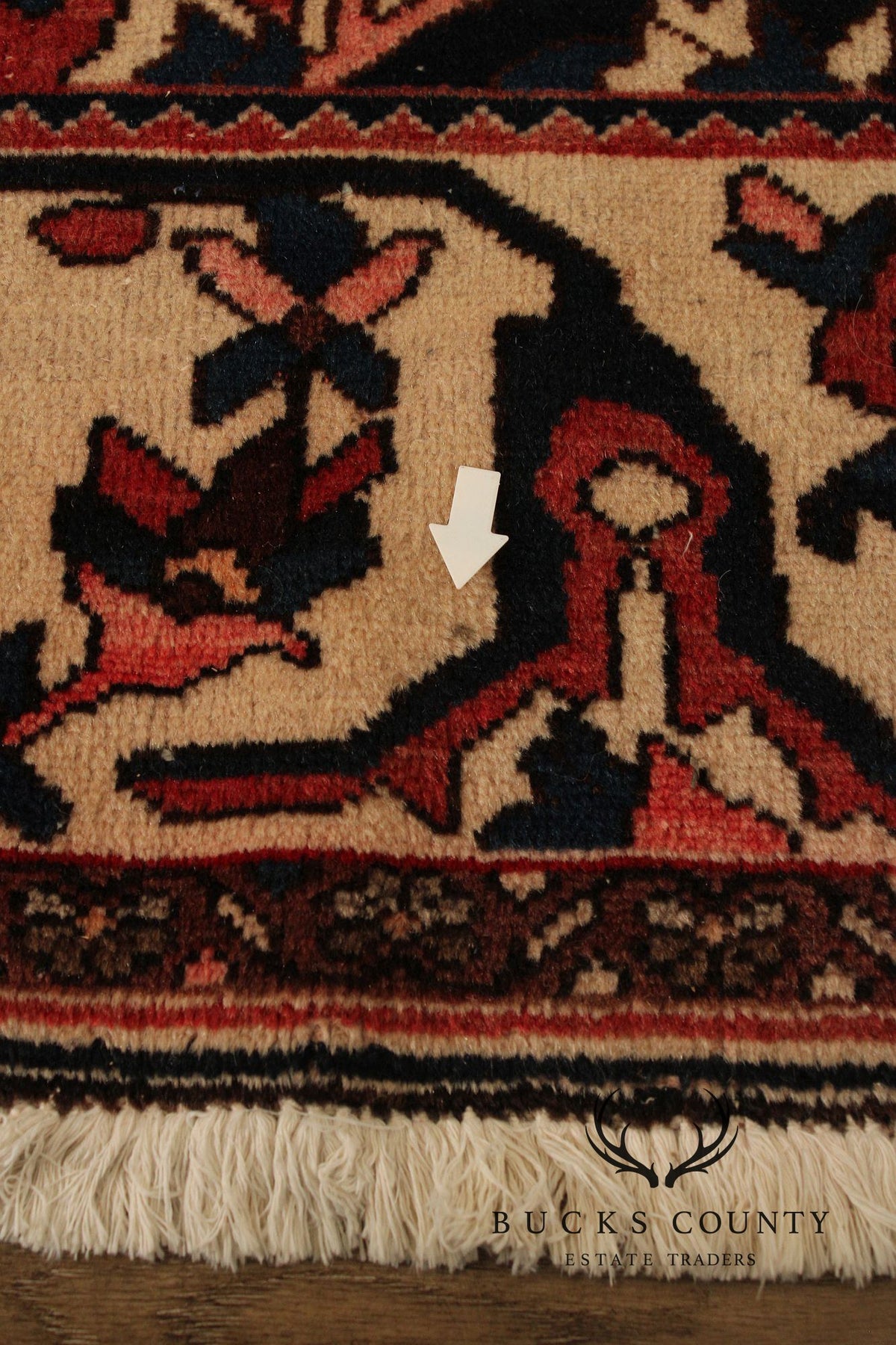 Vintage Persian Hand Knotted  Heriz Area Rug 8' 9" x 11' 11"