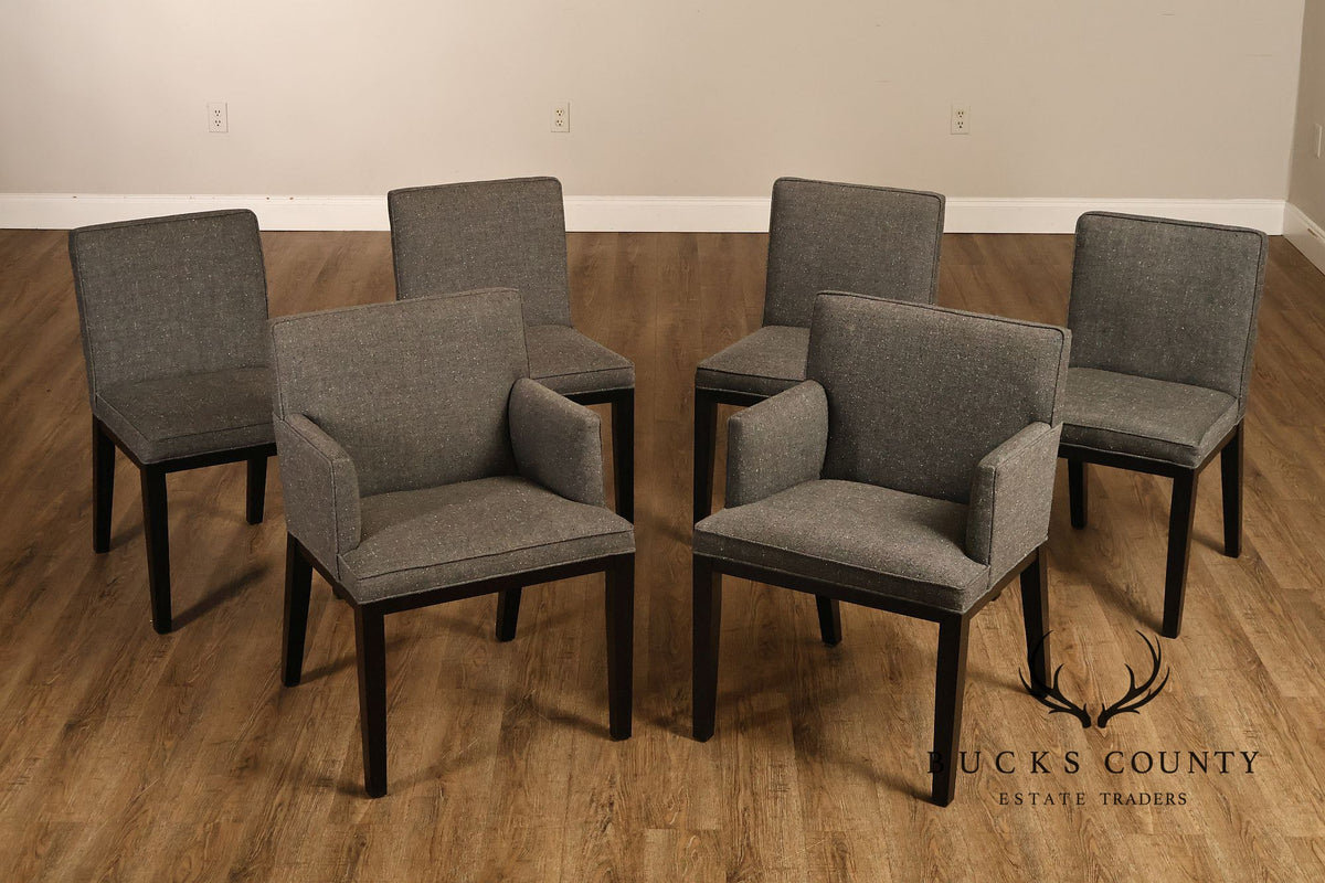 Mitchell Gold Bob Williams Modern Set of Six Dining Chairs