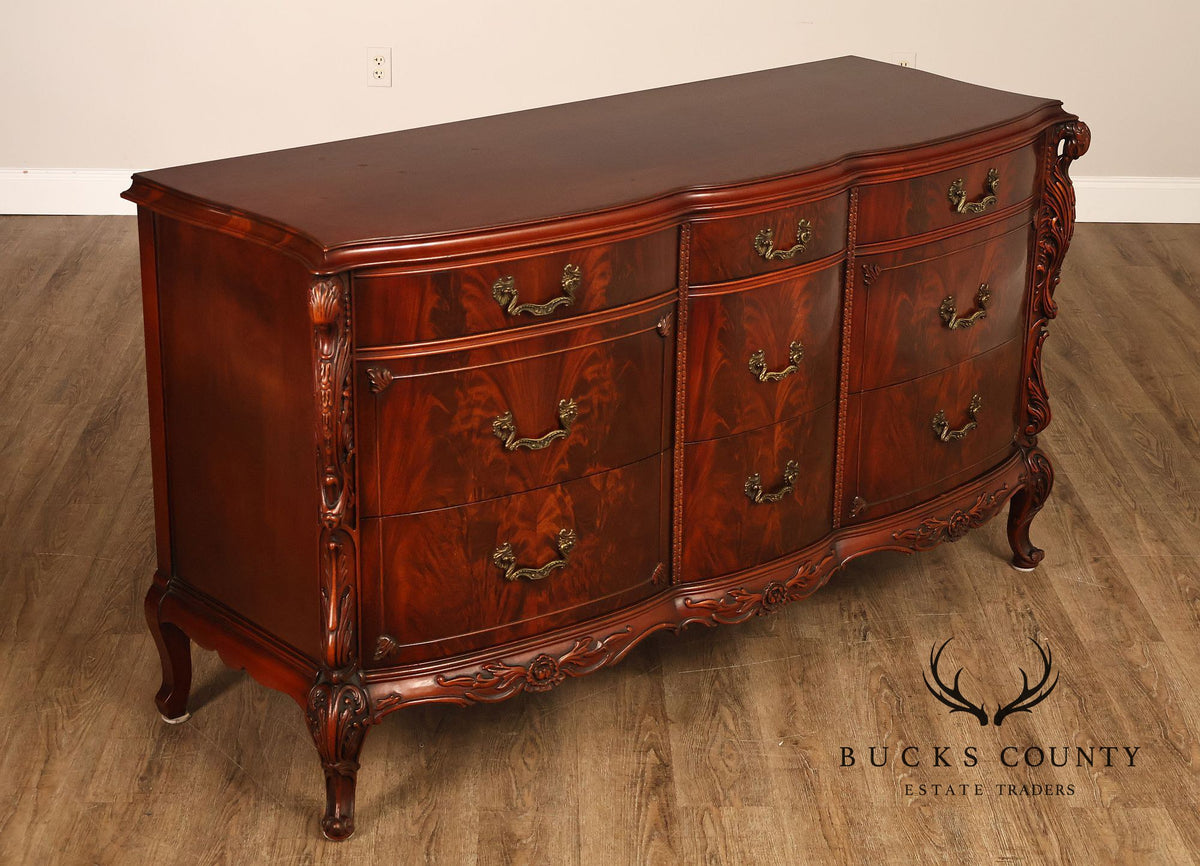 Vintage 1940s Victorian Mahogany Chest of Drawers