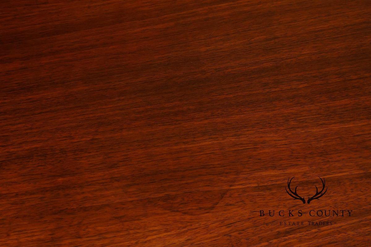 Mid-Century Modern Walnut Cane-Front Storage Cabinet