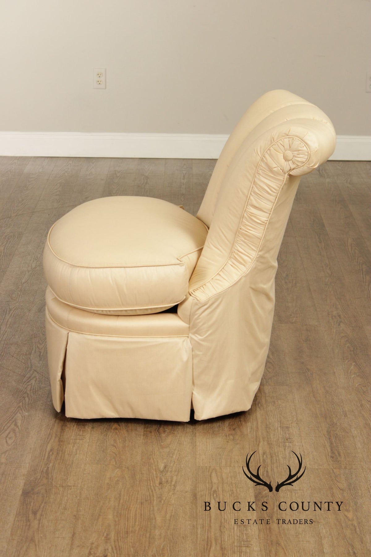 Century Furniture Pair of Upholstered Slipper Chairs