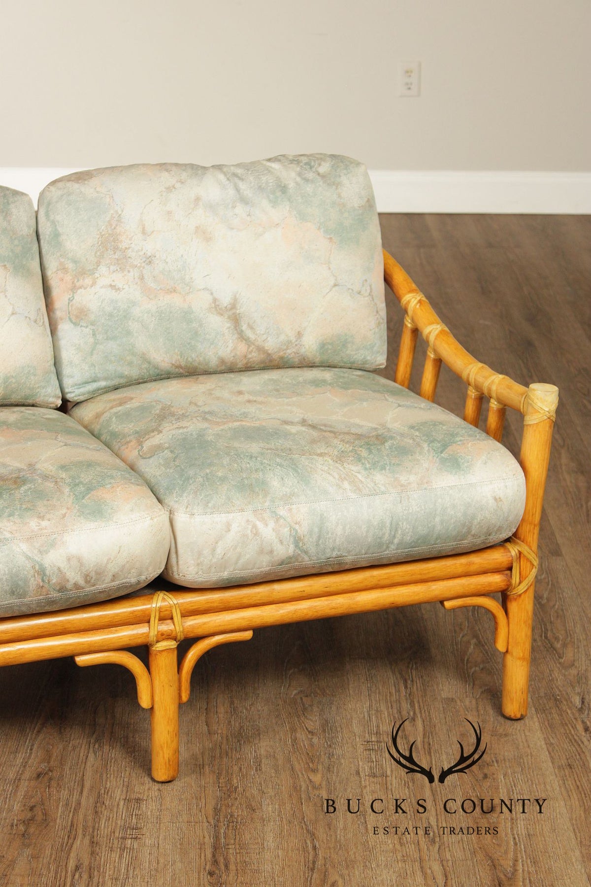McGuire Vintage Bamboo Loveseat