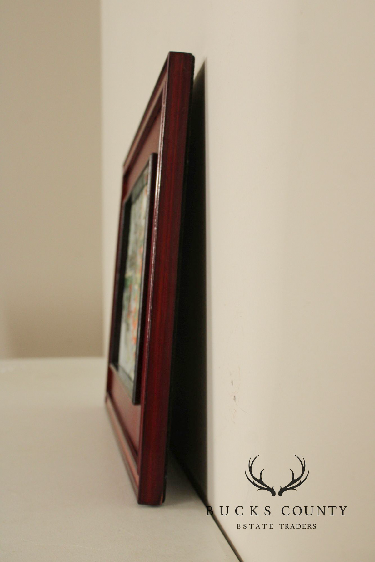 Chinese Framed Porcelain Plaque