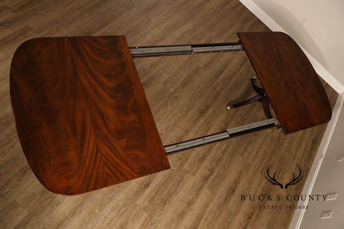 Kindel Flame Mahogany Double Pedestal Dining Table