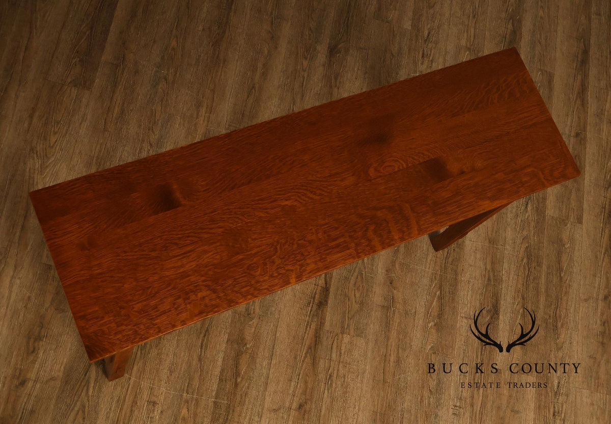 Stickley Mission Collection Oak Sofa Table