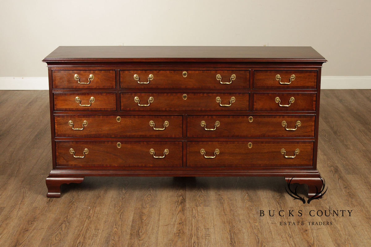 Councill Craftsmen Chippendale Style Mahogany Long Dresser