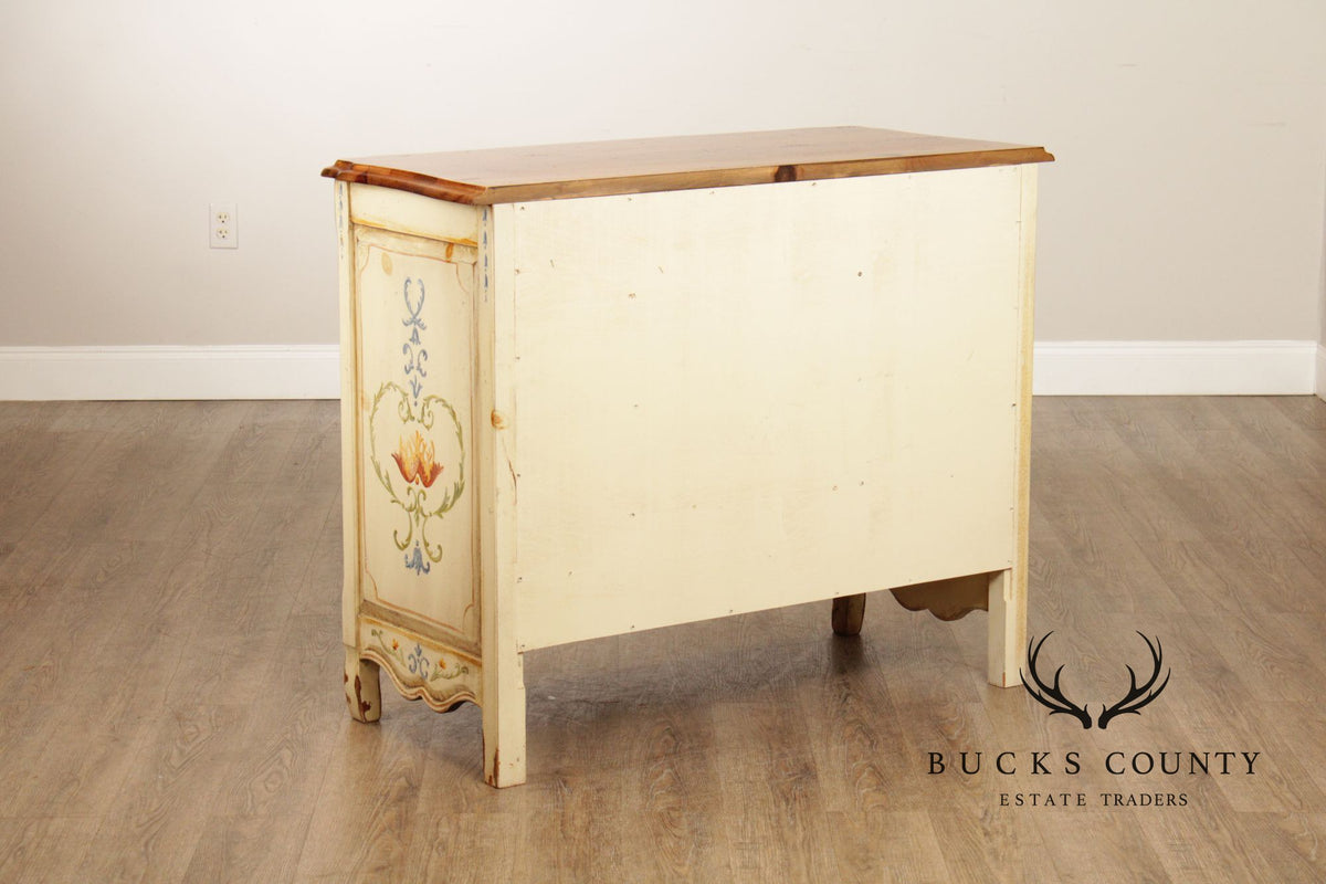 Habersham Claude Monet Collection Hand Painted French Provincial Chest Of Drawers